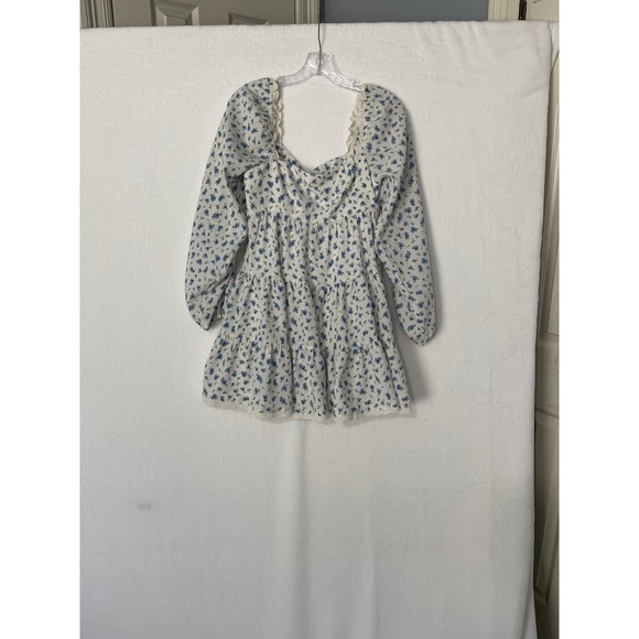 Altar'd State Joanna Sz Lg Floral Babydoll Mini Dress Romantic Cottagecore NWT - Picture 5 of 9
